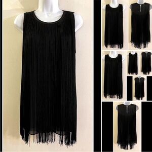 NWT Michael Kors Fringe Sleeveless Top L
